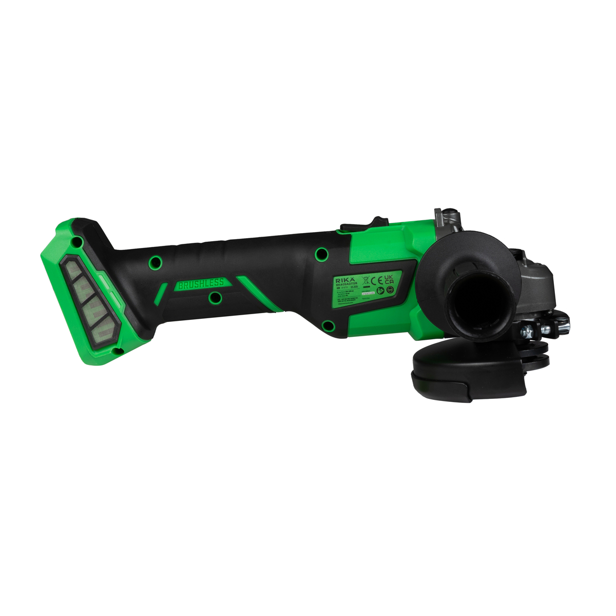 Rikä RK40 40V 115mm (4.5in) Cordless Braking Angle Grinder | Brushless Motor | Body Only